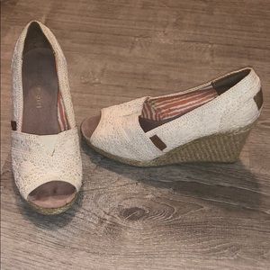 Madden Girl Cream Knit Heels